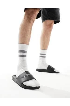 Tommy Hilfiger Sliders nere da piscina con logo in rilievo