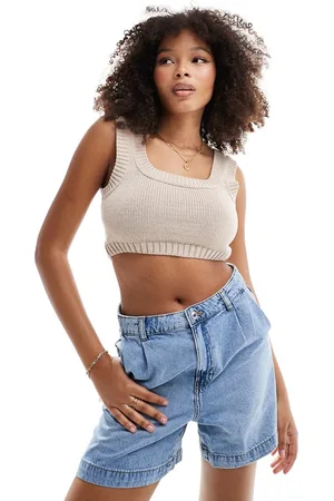 ASOS Brassière in maglia beige