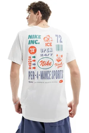 Dri-FIT - T-shirt bianca con stampa sul retro