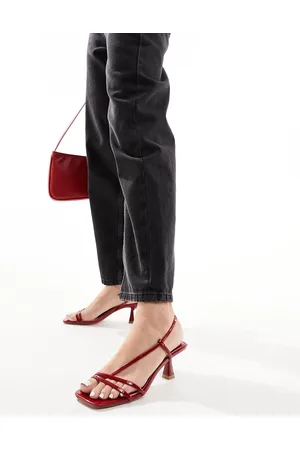 Schuh Sora - Sandali con tacchetti a spillo e fascette ciliegia