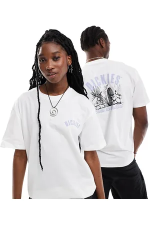 Dickies Dendron - T-shirt a maniche corte bianca con stampa sul retro - In esclusiva per ASOS