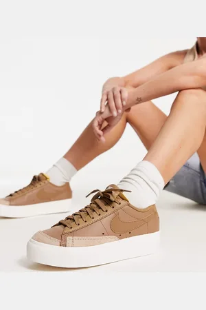 Nike Blazer Low - Sneakers basse con plateau marroni