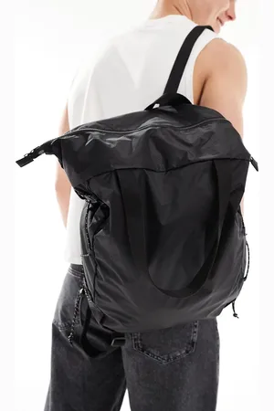 ASOS Zaino ripiegabile e borsa shopping con cordini