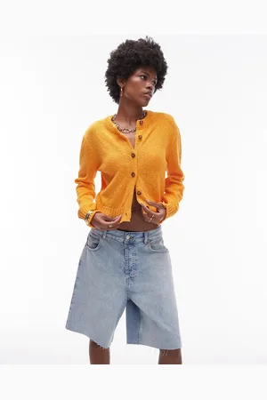 Topshop Cardigan girocollo in maglia testurizzata