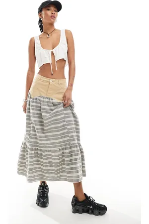 Daisy Street Gonna midi stile country a quadri misti