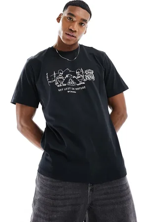 Columbia Explorers Canyon - T-shirt nera con stampa grafica