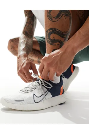 Nike Nike - Running Free Run Flyknit NN - Sneakers grigie e arancioni