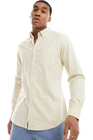 ASOS Camicia Oxford slim fit color crema