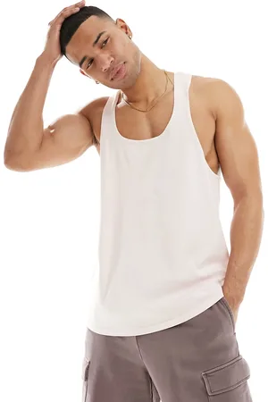 ASOS Icon - Canotta da allenamento slavato in tessuto quick dry con spalline sottili e logo