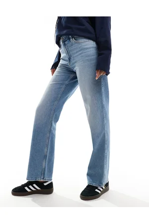 Hollister Dad jeans a vita super alta azzurri