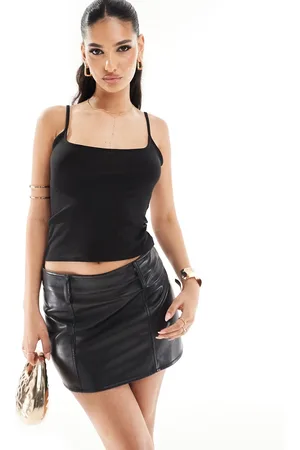 Fashionkilla Top a canottiera morbido con scollo squadrato