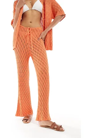 SNDYS Pantaloni a zampa arancioni all