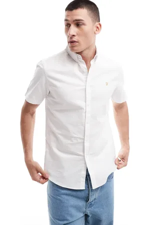 Farah Brewer - Camicia bianca a maniche corte
