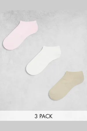 adidas Confezione da 3 paia di fantasmini rosa, bianco e beige