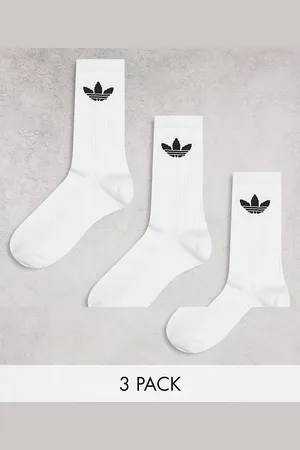 adidas Confezione da 3 paia di calzini bianchi con trifoglio