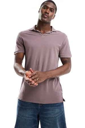 SCALPERS Polo sottile bordeaux scuro