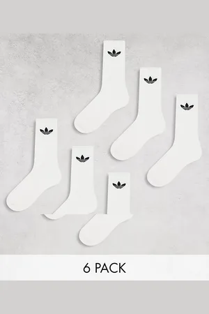 adidas Confezione da 6 paia di calzini bianchi con trifoglio