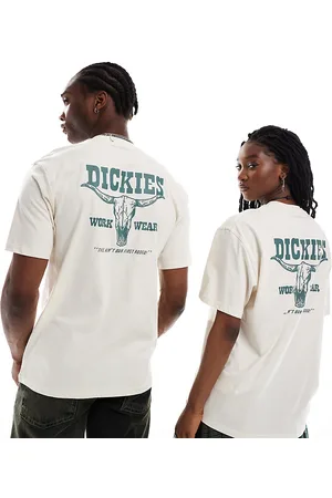 Dickies T-shirt a maniche corte sporco con grafica western sul retro - In esclusiva per ASOS