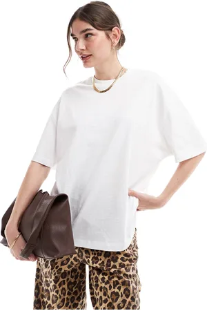 ASOS T-shirt oversize bianca fiammata