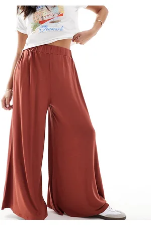 ASOS ASOS DESIGN Petite - Pantaloni da spiaggia a palazzo in jersey