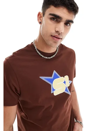 ASOS T-shirt squadrata con stampa di stella sul petto