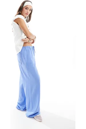 ASOS Pantaloni a fondo ampio in misto lino