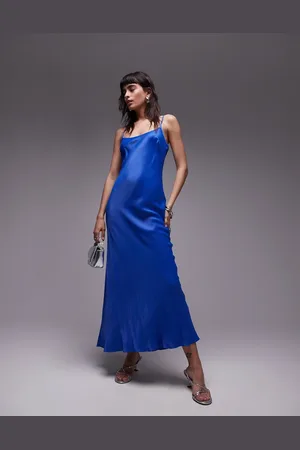 Topshop Vestito sottoveste lungo con scollo rotondo