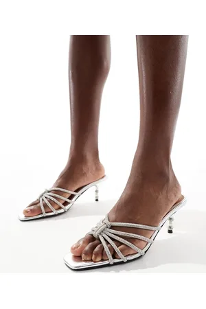 River Island Scarpe slingback con tacco e nodo
