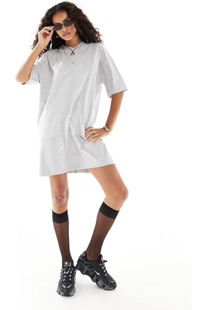 COLLUSION Vestito T-shirt mélange con scollo a V