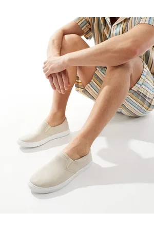 Truffle Collection Sneakers in tela color pietra