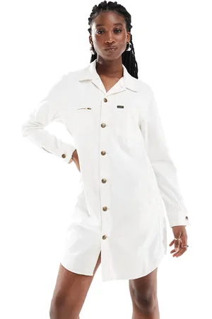 Lee Unionall - Vestito camicia in twill écru