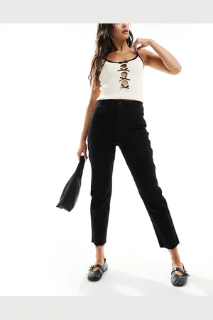Hollister Mom jeans a vita molto alta neri