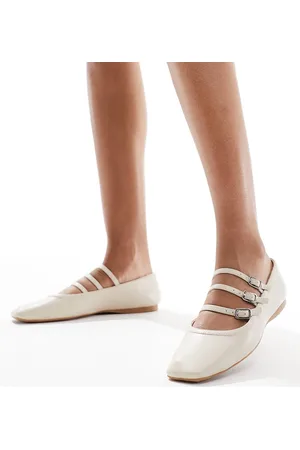 Schuh Lianna - Ballerine sporco con fibbie multiple