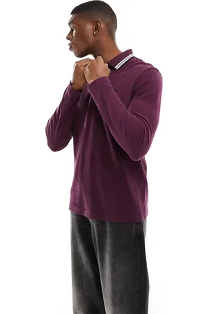 HUGO BOSS BOSS - Green Pilsy - Polo a maniche lunghe bordeaux
