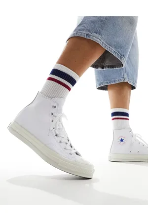 Converse Chuck 70 Hi - Sneakers alte bianche in pelle