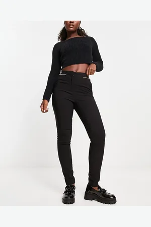 New Look Pantaloni sartoriali skinny neri