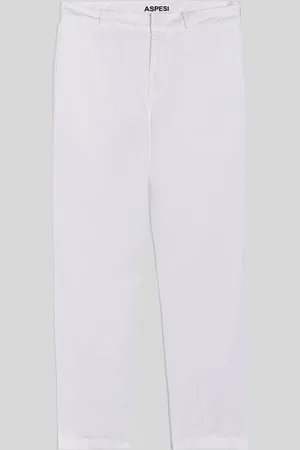 Aspesi Pantalone Adrien In Misto Lino Fiammato