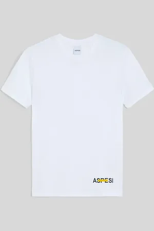 Aspesi T-shirt In Jersey Di Cotone Con Stampa