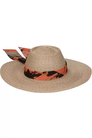 Salvatore Ferragamo Donna Cappelli - Cappelli Donna Paglia Arancione