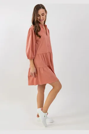 Be Lenka Chemisier da donna Essentials - Salmon
