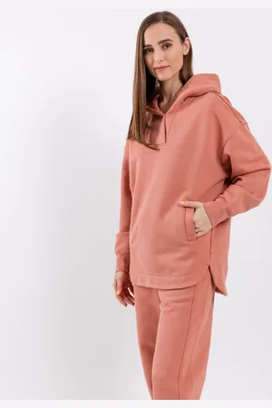 Be Lenka Felpa con cappuccio da donna Essentials - Salmon