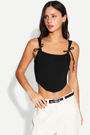 Bershka Top A Corsetto Fiocchi Donna Xl