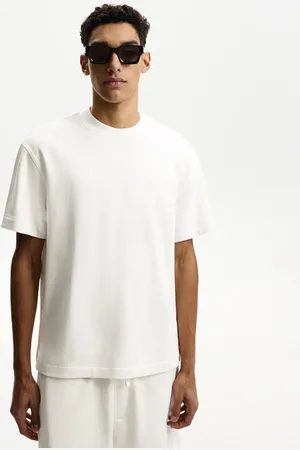 Bershka Maglietta In Felpa A Maniche Corte Uomo Xs