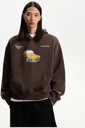 Bershka Felpa Volkswagen Boxy Con Cappuccio E Stampa Uomo M