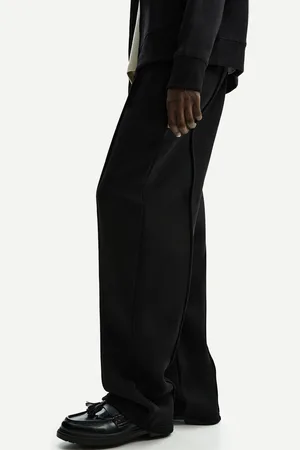 Bershka Pantaloni Wide Leg Felpa Uomo Xs