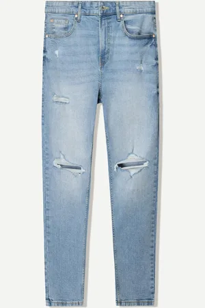 Bershka Jeans Carrot Fit Strappati Uomo 48 (Eu 42)