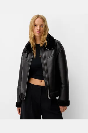 Bershka Giacca Double Face Con Pelliccia Sintetica Donna Xs