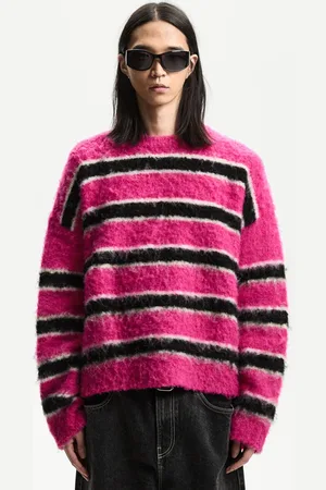 Bershka Pullover Boxy A Righe Uomo Xs