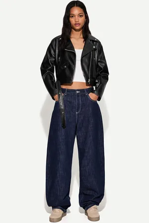 Bershka Giacca Biker In Finta Pelle Donna S