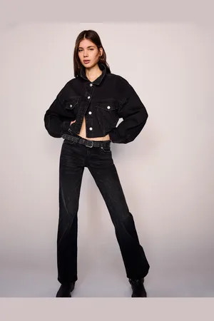 Bershka Jeans Bootcut Low Waist Donna 42 (Eu 38)